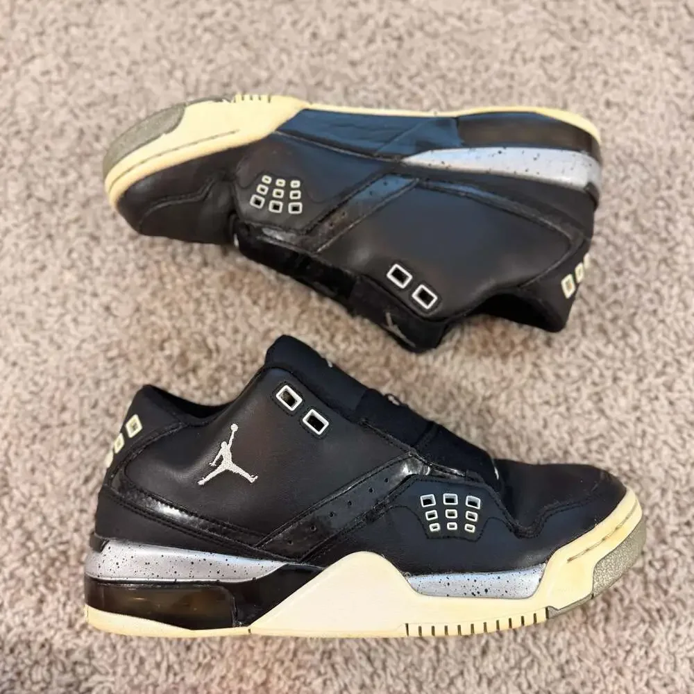 Jordan Flight 23 GS Black Grey Youth 6.5Y Sneakers Boys Girls Shoes‎ EUC